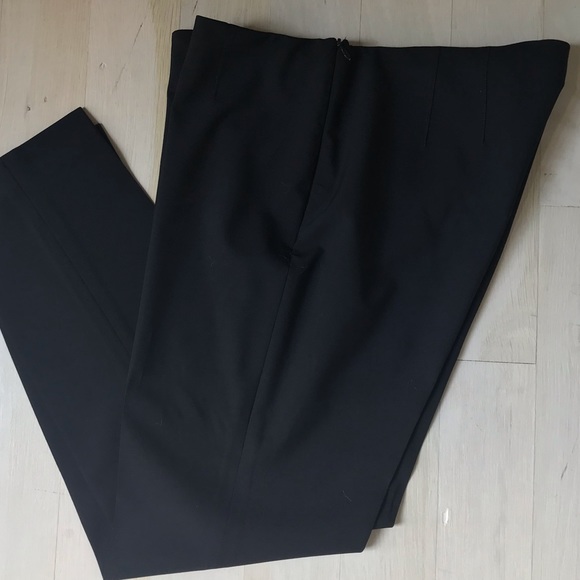 Theory Black Belisa Slim Stretch Wool Side Zip 6 - Picture 8 of 8